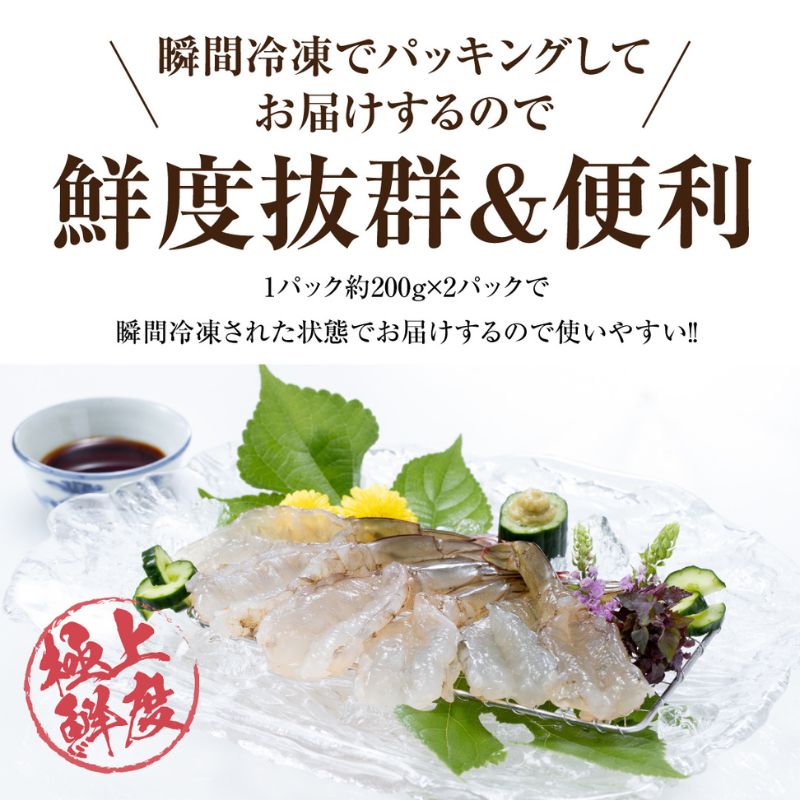 【ふるさと納税】 青空えび（和名：シロアシエビ）2パック入り サムネイル2