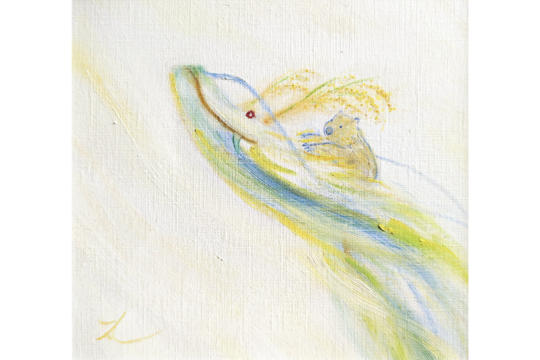 【ふるさと納税】ウォンバット絵画 『どの日も一粒万倍』【ジクレー版画】額付き サムネイル2