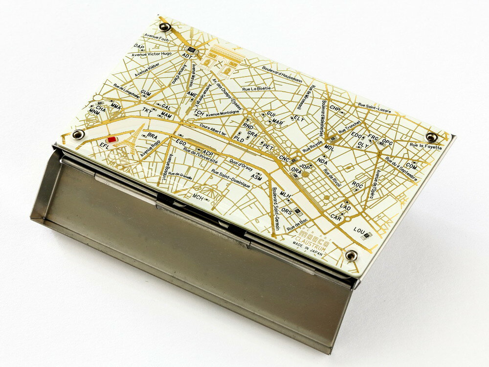 【ふるさと納税】基板 アート 名刺 入れ【シルバーメタル】地図 回路図 路線図 CLAUSTRUM コラボ ギフト プレゼント 大阪府 吹田市 サムネイル2