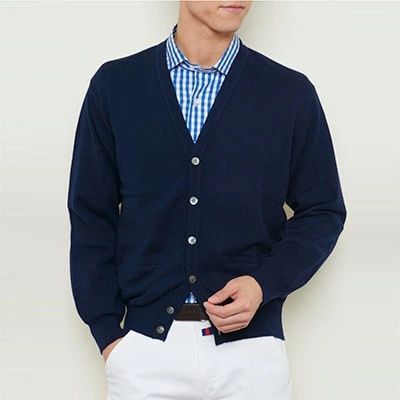 【ふるさと納税】日本製 カシミヤ100% カーディガン ネイビー Sサイズ｜敬老の日 お歳暮 御歳暮 贈答品 ギフト 誕生日プレゼント 贈り物 父の日 母の日 お年賀 寒中見舞い クリスマス お見舞 [2528] サムネイル2