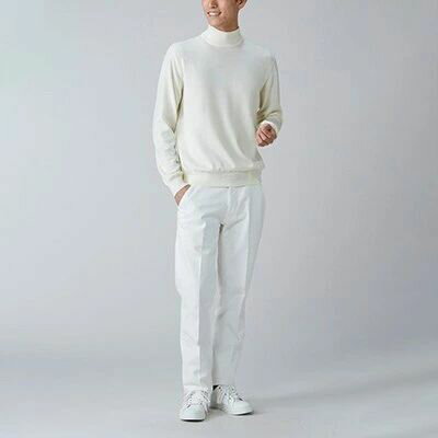 【ふるさと納税】日本製 カシミヤ100% ハイネック 白 Sサイズ｜敬老の日 ギフト 誕生日プレゼント 贈り物 父の日[2593] サムネイル2