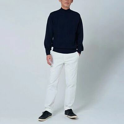 【ふるさと納税】日本製 カシミヤ100% ハイネック ネイビー Sサイズ｜敬老の日 誕生日プレゼント 贈り物 [2597] サムネイル2