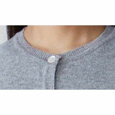 【ふるさと納税】日本製 カシミヤ100% レディース クルーカーディガン ライトグレー 2Lサイズ｜敬老の日 お歳暮 御歳暮 贈答品 ギフト 誕生日プレゼント 贈り物 父の日 母の日 [2568] サムネイル3