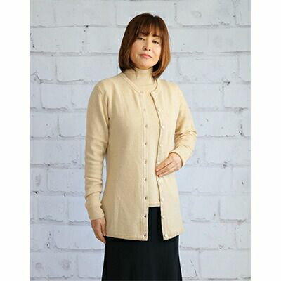 希少ベビーカシミヤ100％ 女性 ロングカーディガン M ベージュ 1枚 20403M BE｜敬老の日 お歳暮 御歳暮 贈答品 ギフト 誕生日プレゼント 贈り物 父の日 母の日 お年賀 寒中見舞い クリスマス お見舞 [0913]