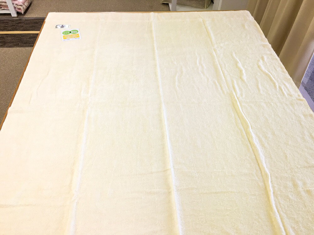 【ふるさと納税】丸洗いOK タオルケット シングル 145×190cm 1枚 N-FT-10300 CR｜綿100% オールシーズン 洗える 洗濯可能 丸洗い可能 寝具 ベッド 新生活 冷え対策 [3307] サムネイル2