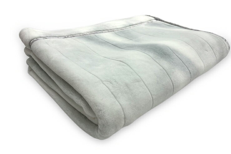【ふるさと納税】洗える ボリューム満点 マイヤー衿付合わせ毛布 シングルサイズ (約140×200cm) MS-152 グレー [4496] サムネイル2
