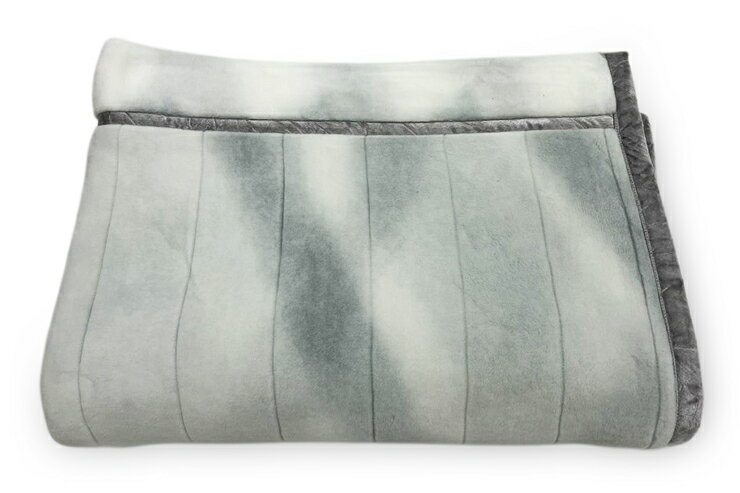 【ふるさと納税】洗える ボリューム満点 マイヤー衿付合わせ毛布 シングルサイズ (約140×200cm) MS-152 グレー [4496] サムネイル3