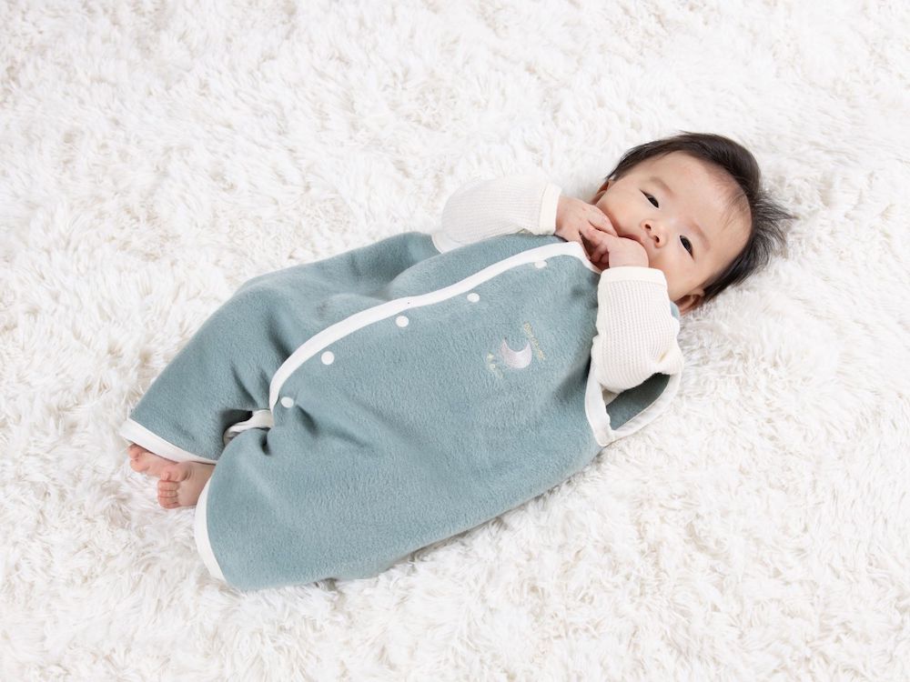 綿毛布スリーパー 2way仕様で暖か (Sサイズ)｜ ベビー キッズ ベストにもロンパースに 永くご使用 快眠 吸水性 保湿性 通気性 子供のことを考えた 縫製 心地良い sleeper-s [2449]