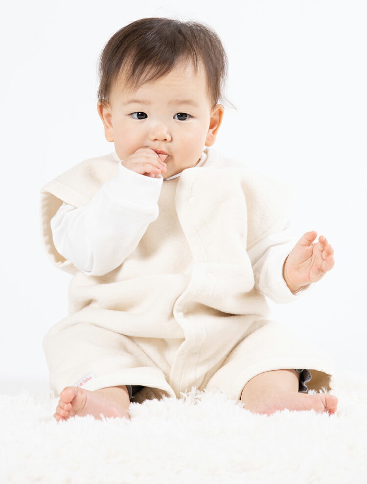 【ふるさと納税】綿毛布スリーパー (Mサイズ) オーガニック綿使用 2way仕様で暖か 毛布の町 (泉大津産)｜ 贈答品 ギフト 誕生日プレゼント 贈り物 クリスマス ベビー キッズ N sleeper-organic [2438] サムネイル2