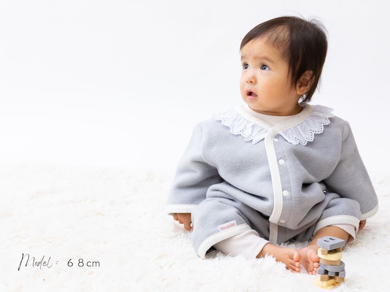 名入れ可 綿毛布 レース半袖スリーパー (Mサイズ グレー) 2way仕様で暖か 毛布の町 (泉大津産)｜ブランケット ひざ掛け 膝掛 快眠 快適 熟睡 睡眠 寝具 洗濯可能 敬老の日 お歳暮 御歳暮 贈答品 ギフト 誕生日プレゼント 贈り物 sleeper-hs-lace [1567]