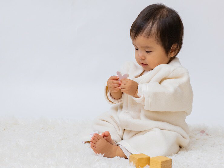 【ふるさと納税】綿毛布 半袖スリーパー (Mサイズ) オーガニック綿使用 2way仕様で暖か 毛布の町 (泉大津産)｜贈答品 ギフト 誕生日プレゼント 贈り物 クリスマス sleeper-hs-organic [1636] サムネイル2