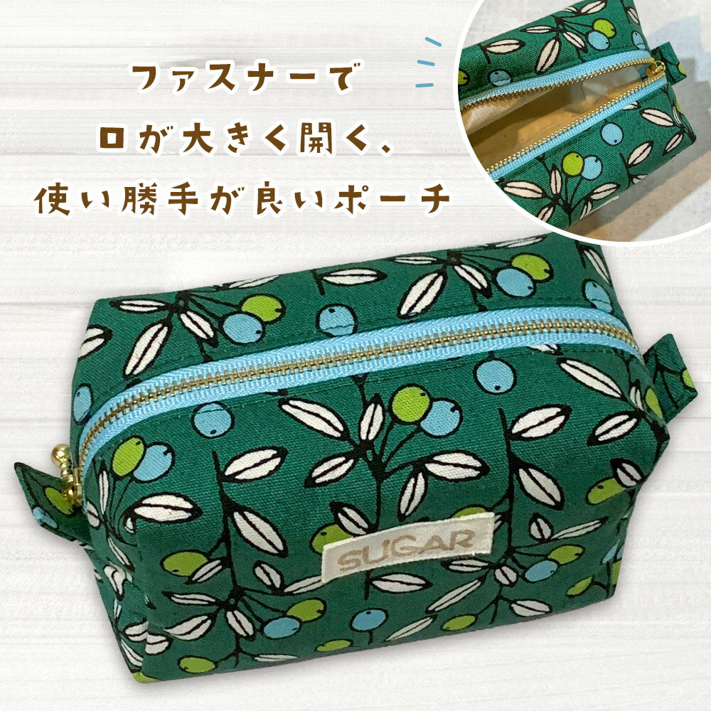 【ふるさと納税】コロンとしたフォルムが可愛いボックスポーチ｜ボックスポーチ ポーチ 化粧ポーチ おしゃれ 可愛い 小物入れ 花柄 [2154-2157] サムネイル2