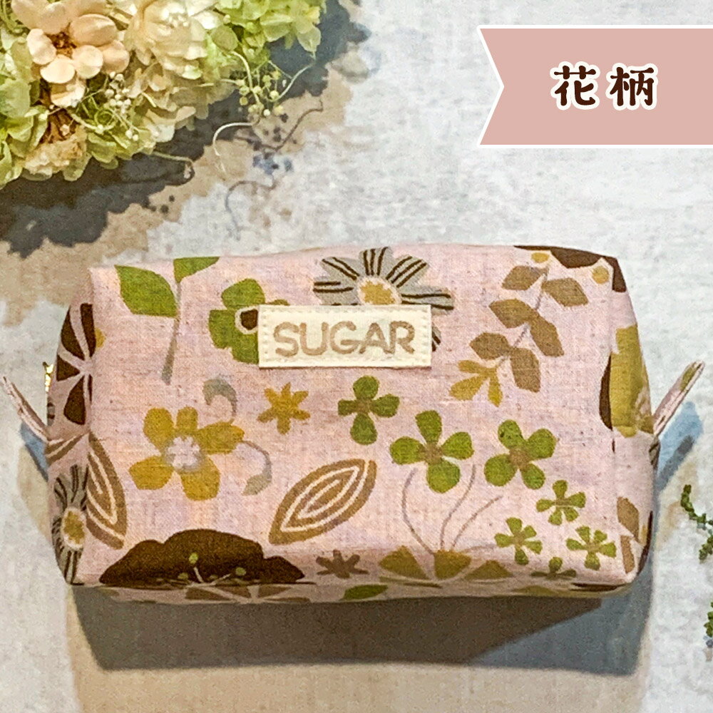 【ふるさと納税】コロンとしたフォルムが可愛いボックスポーチ｜ボックスポーチ ポーチ 化粧ポーチ おしゃれ 可愛い 小物入れ 花柄 [2154-2157] サムネイル3