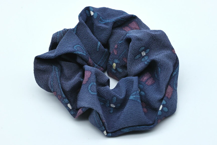 【ふるさと納税】 [アンティーク着物リメイク] シュシュ1個 (直径：約11〜13cm)《Acote》【大阪府 守口市】[0702] サムネイル3