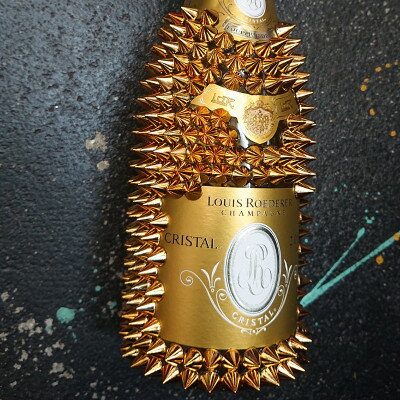 【ふるさと納税】シャンパン　オリジナル デコレーションボトル (トゲRクリスタル)　750ml　1本【1384043】 サムネイル3