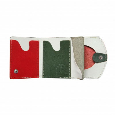 【ふるさと納税】【ちゃんと地球に還る革】クアトロガッツ ミニ財布 小さいふ。ペケーニョ トマト 栃木レザー【1270381】 サムネイル2