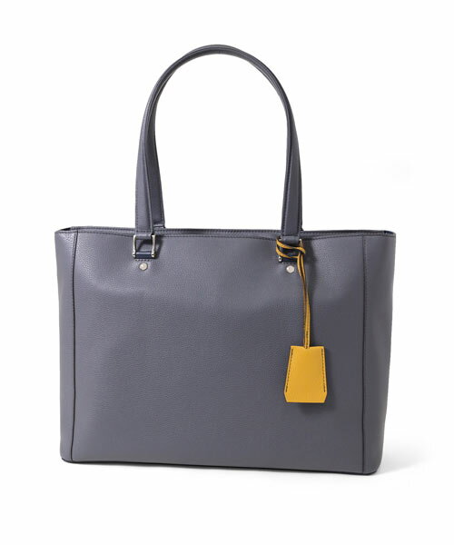 I152　FUJITAKA　レザートートバッグB4サイズ（グレー）