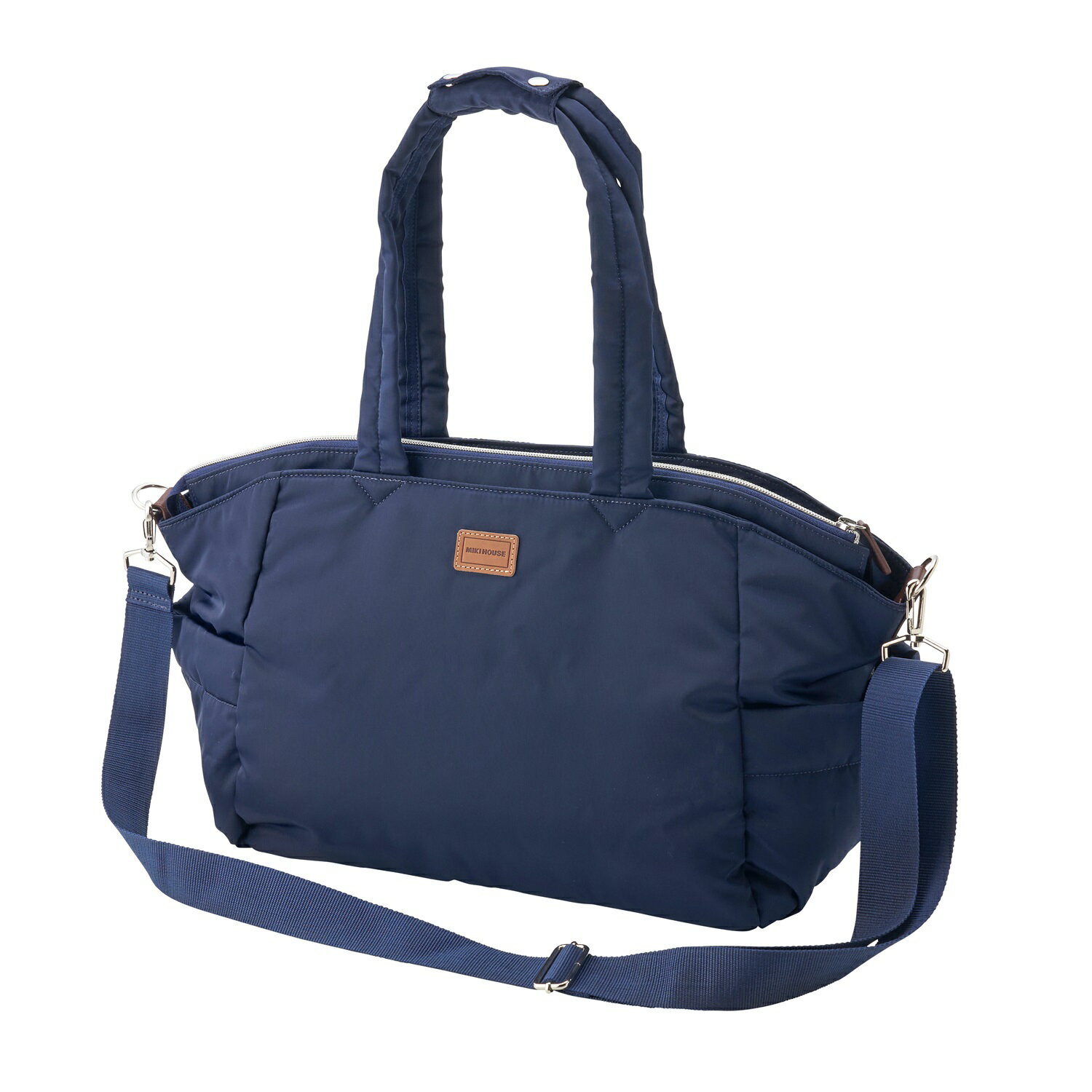 【ふるさと納税】T108 ミキハウス ミキハウスベア マザーバッグ【mikihouse マザーズバッグ かばん レディース バッグ マザー ボストンバッグ 紺 20L ショルダー トート ナイロン 出産 大阪府 八尾】 サムネイル3