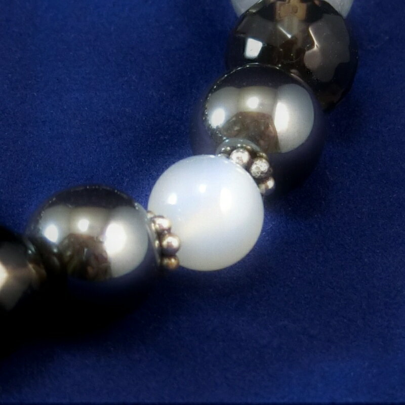 【ふるさと納税】天然石ブレスレット 「戦う戦士たちへ」ブラック サムネイル3