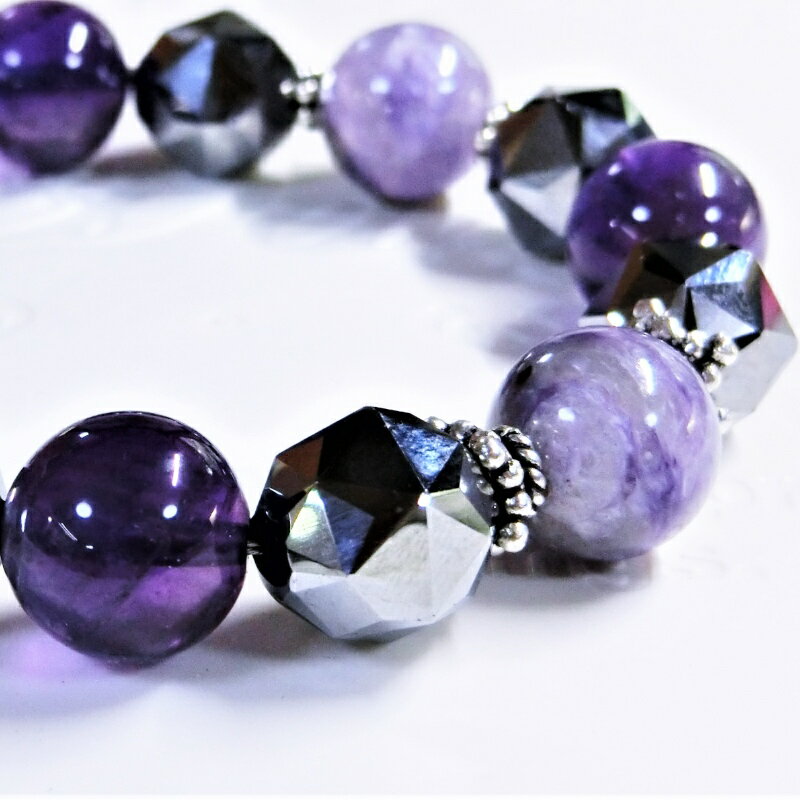 【ふるさと納税】天然石ブレスレット「シャドームーン」 サムネイル2