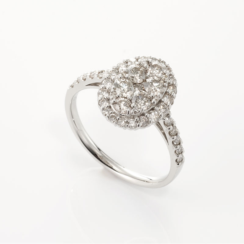 【ふるさと納税】ダイヤモンド リング 計 1.0ct プラチナ ジュエリー 指輪 アルカンシェル オーバルシェイプ アクセサリー 宝石 プレゼント レディース ギフト 女性 8号 〜 16号 鑑別書付き サムネイル2