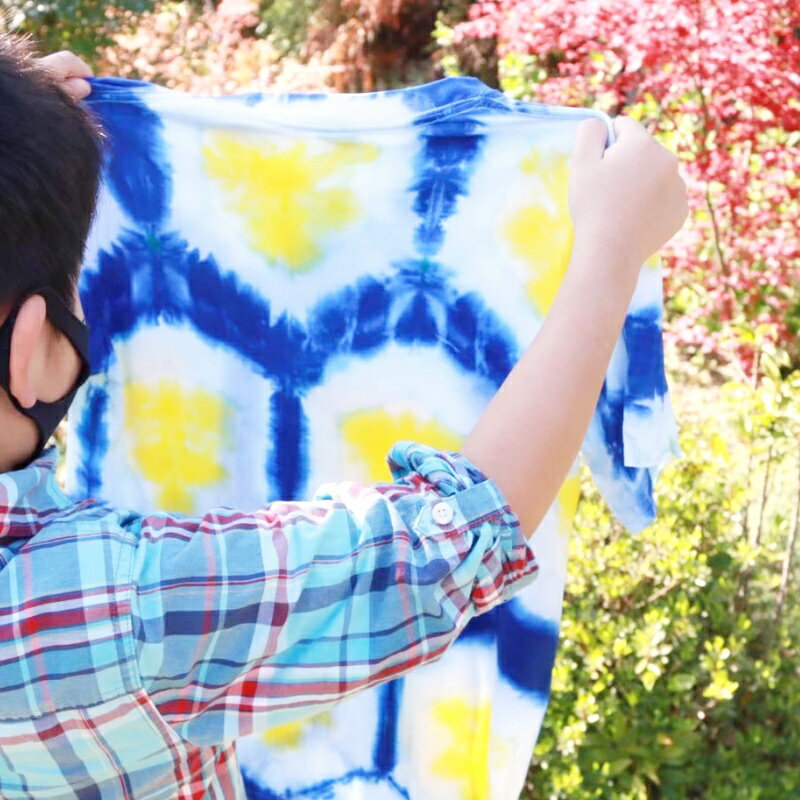 老舗呉服店でTシャツの絞り染め体験 25名様分 伝統技法 染物 体験 絞り染め カラフル Tシャツ 子ども 小学4年生以上 保護者同伴 親子で体験 期間限定 呉服店 (有)いしはら 石原呉服店 大阪府 泉佐野市