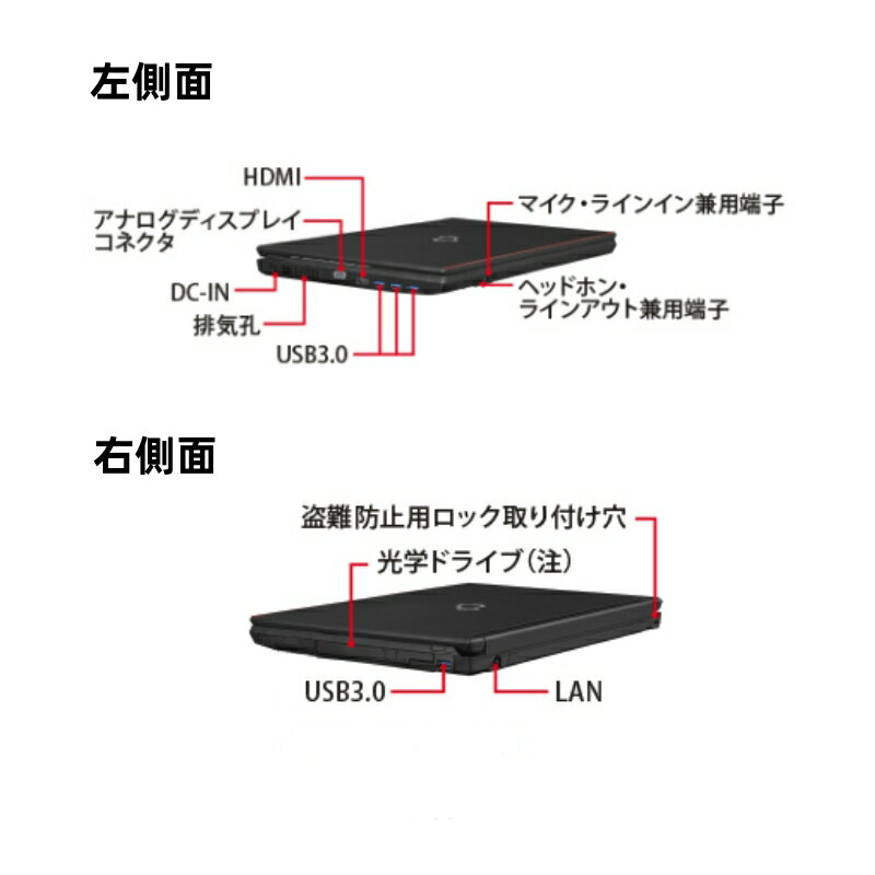 【ふるさと納税】パソコン ノートパソコン 中古 富士通 LIFEBOOK シリーズ A576 メモリ 8GB 新品SSD搭載 Windows 10 Pro 64bit Celeron 第六世代搭載 WPS Office すぐご使用できる状態でお届け致します リサイクル リユース PC 送料無料 サムネイル2
