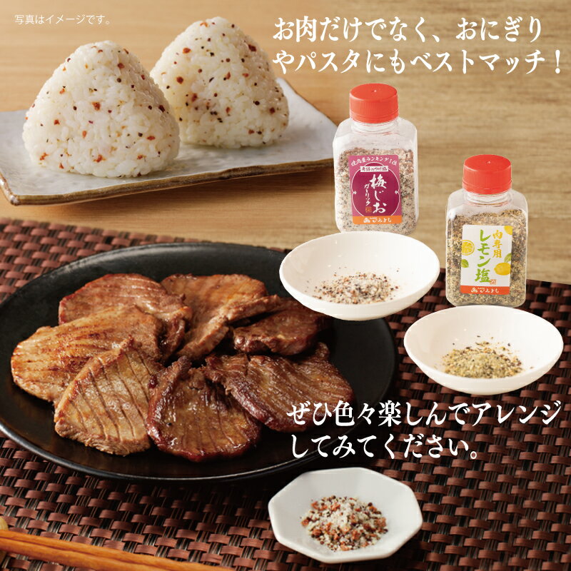 【ふるさと納税】焼き肉専門店 梅じお レモン塩 90g × 各 3本 合計 6本 食べ比べ セット タン おにぎり パスタ 焼肉 BBQ アレンジ 爽やか パンチ すっきり つけ塩 調味料 いちよしエンタープライズ(株) お取り寄せ 最短 7営業日以内発送 泉佐野市 送料無料 サムネイル3