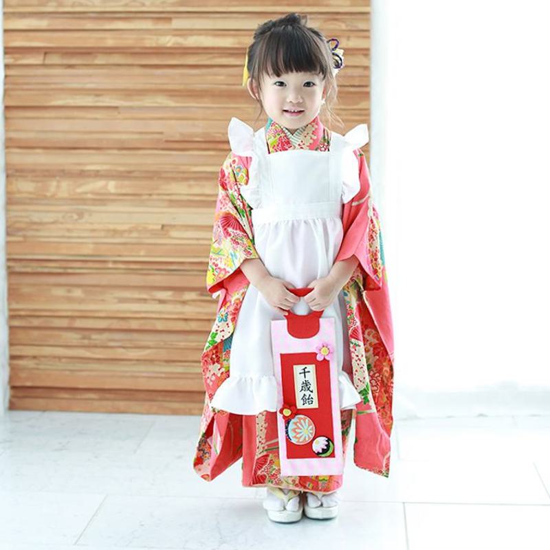 大正ロマン 被布エプロン 七五三 高級感 しわになりにくい 洗濯可能 お手入れ簡単 被布着 着物 晴れ着 衣装 和装 洋装 ベビー キッズ用品 キッズエプロン エプロン ドレス お取り寄せ 大阪府 泉佐野市 送料無料