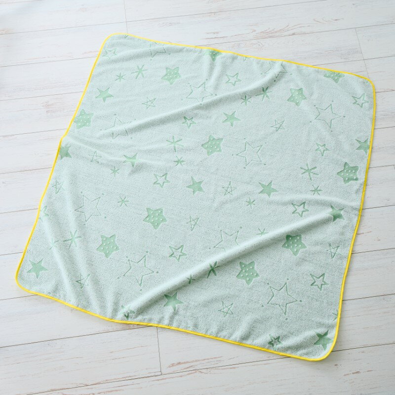 【ふるさと納税】【高島屋選定品】泉州タオル おくるみ1枚（グリーン） 65N0145 サムネイル2