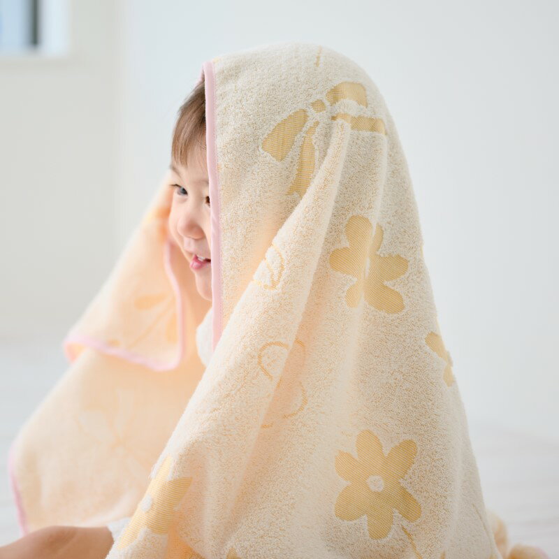 【ふるさと納税】【高島屋選定品】泉州タオル おくるみ1枚（オレンジ） 65N0160 サムネイル3