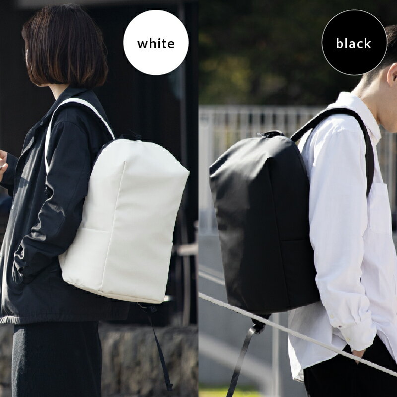 【ふるさと納税】バックパック タフトサック2 リュック 鞄 バッグ 男女兼用 ユニセックス メンズ レディース 選べるカラー ブラック / ホワイト 黒 白 16インチPC収納 ポケット多数 ファッション 通勤 通学 無地 シンプル 最短 翌日発送 5営業日 送料無料 サムネイル3