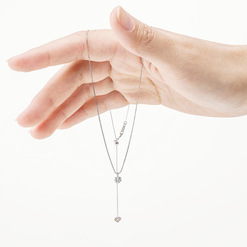 【ふるさと納税】【高島屋選定品】プラチナダイヤモンド スタッドペンダント【ARC-EN-CIEL (アルカンシェル) ダイヤ 0.3ct D IF 3EX (GIA)】 サムネイル2