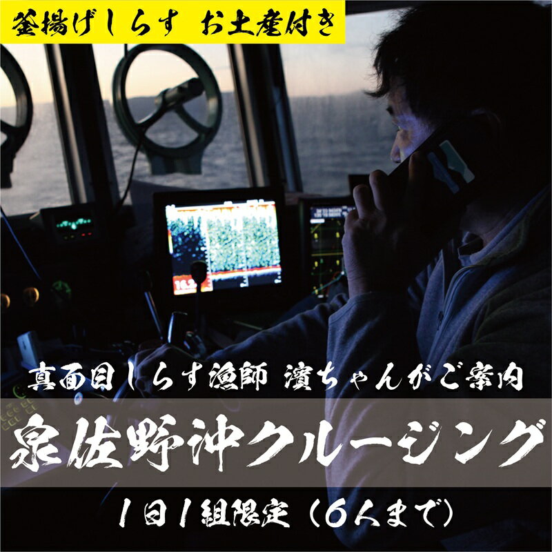 【ふるさと納税】真面目漁師 濱ちゃんがご案内 関空 クルージング 釜揚げしらすのお土産付き 1日1組限定 6人まで 土日限定開催 関西空港周辺 遊覧 泉佐野沖 しらす漁船 戒丸 船 乗船 体験 貸切 記念日 サプライズ デート 大阪府 泉佐野市 - 画像3