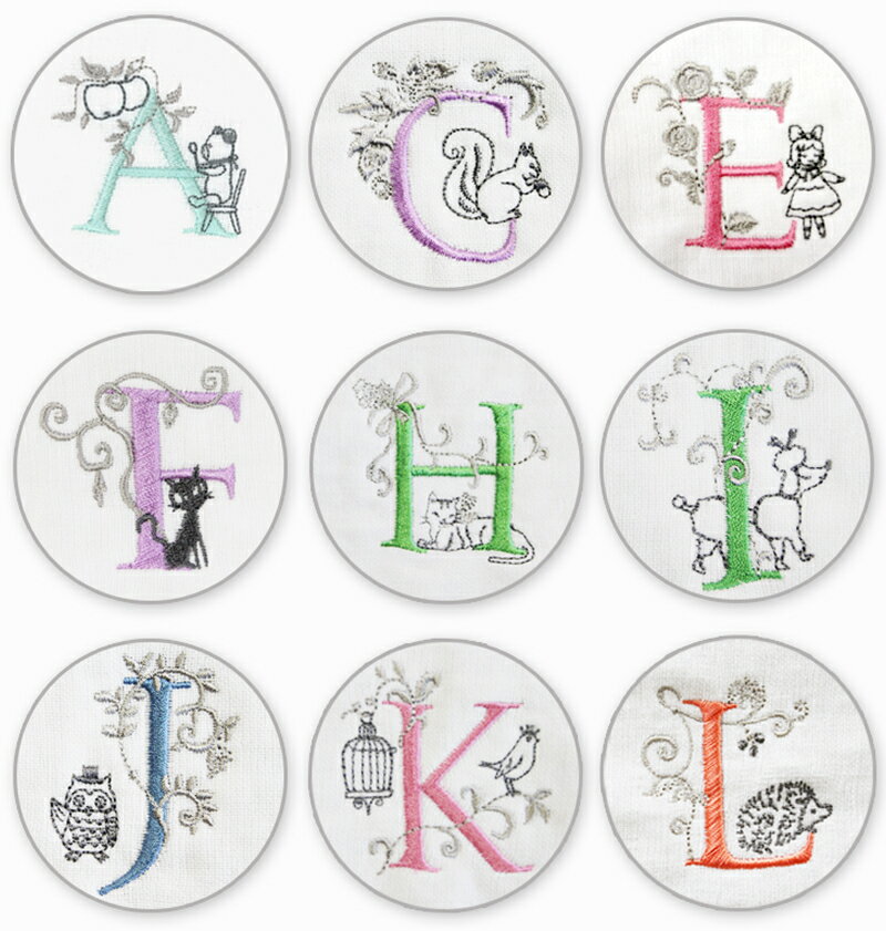 【ふるさと納税】【3000円】 タオルハンカチ ハンカチ タオル 選べる イニシャル アルファベット 泉州タオル 綿100% イニシャルごこち 柄 可愛い 刺繍 日本製 国産 高品質 吸水性 肌触り 日用品 雑貨 小物 シンジカトウ 最短 翌日発送 5営業日 泉佐野市 送料無料 サムネイル3