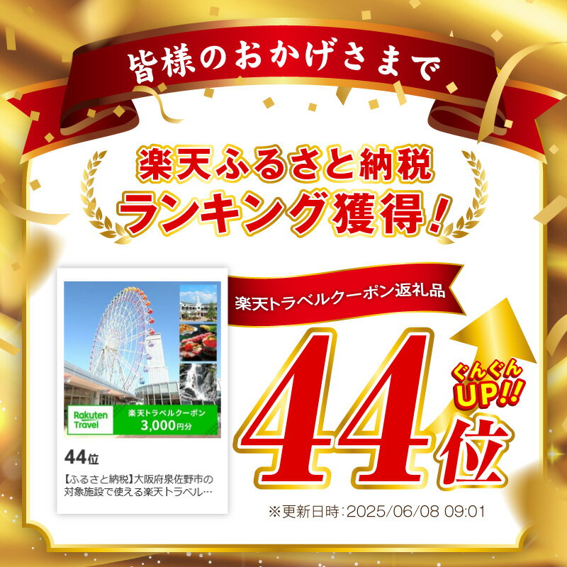 【ふるさと納税】大阪府泉佐野市の対象施設で使える楽天トラベルクーポン 寄附額10,000円 ホテル 旅館 宿泊予約 国内旅行 旅行 予約 宿泊 連泊 観光 観光地 国内 旅行クーポン 宿泊券 旅行券 チケット ビジネス 出張 レジャー - 画像2