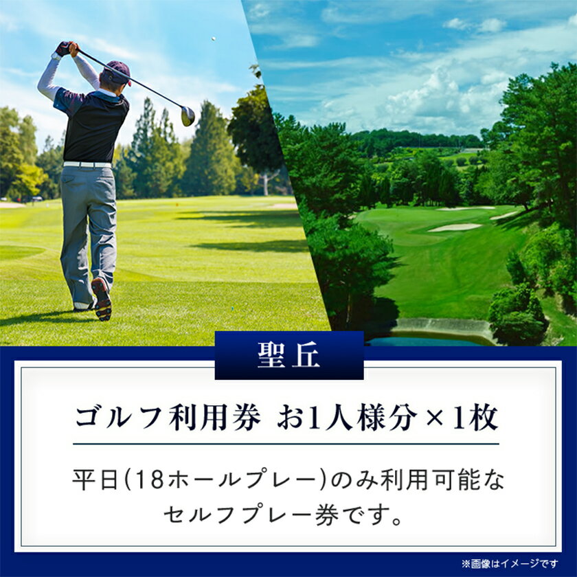 【ふるさと納税】大阪府 聖丘平日セルフプレー券(お1人様分×1枚)/ ゴルフ 利用券_ 聖丘カントリー倶楽部 チャンピオンコース ゴルフ券 ゴルフプレー券 チケット 平日プレー 羽曳野丘陵 大阪府 富田林市【1095156】 - 画像2