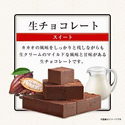 【ふるさと納税】【プロ仕様】生チョコレート詰め合わせ(スイート ミルク イチゴ 抹茶 マンゴー) 5種類×1袋_生チョコ 詰め合わせ スイーツ 美味しい 人気 バラエティ ギフト 【配送不可地域：離島】【1371394】 - 画像2