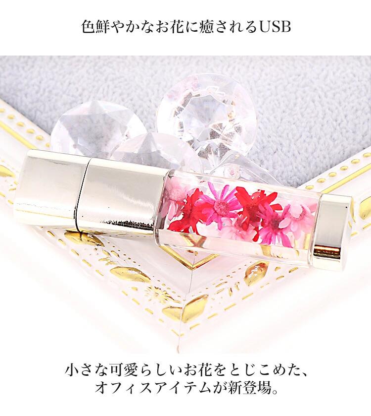 【ふるさと納税】ハーバリウム プリザーブドフラワーUSB 16GB 全3種類 [1007-1010] サムネイル3