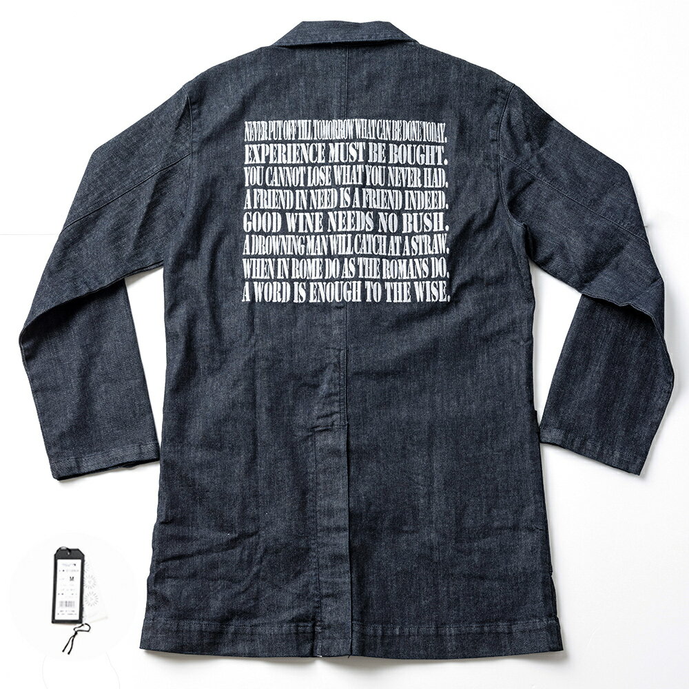 【ふるさと納税】デニムエンジニアコート（Sから3Lサイズ）｜受注生産 男女兼用 デニムジャケット ロングコート デニム コート 上着 秋物 冬物 ファッション [0322-0326] サムネイル3