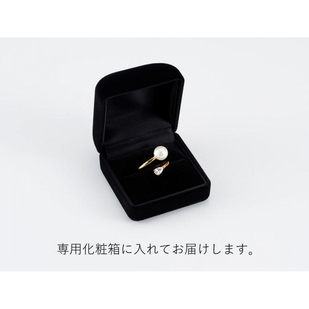 【ふるさと納税】102405-2 「貝パール&キュービックジルコニア」ツインリング | リング、レディース、ファッション、パール、贈り物、熟練職人、おすすめ、人気、送料無料 サムネイル3