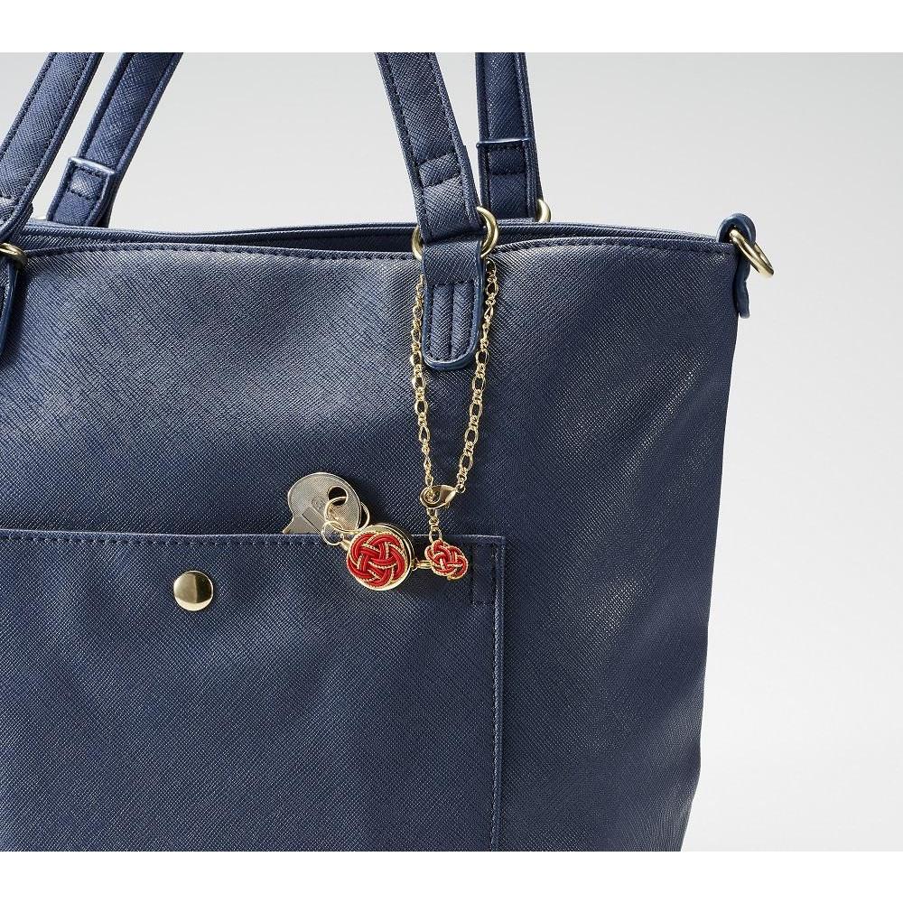 【ふるさと納税】102405-1 水引細工「梅結び」リールキー紅梅 | 鍵、リールキー、伸びる、伸縮、キーホルダー、贈り物、熟練職人、おすすめ、人気、送料無料 サムネイル3