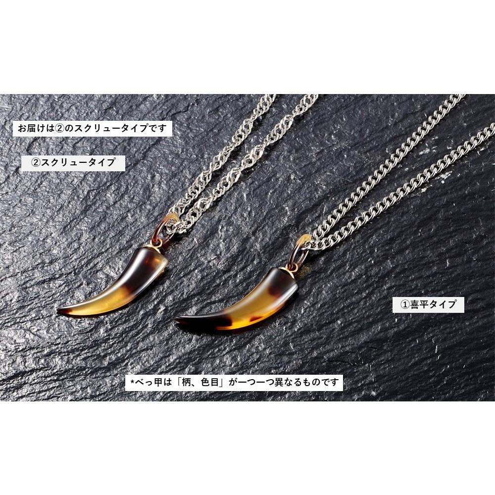 102405-3 純チタン本べっ甲「牙」ペンダント スクリュータイプ | メンズファッション、メンズ小物、ネックレス、ペンダント、贈り物、おすすめ、人気、送料無料