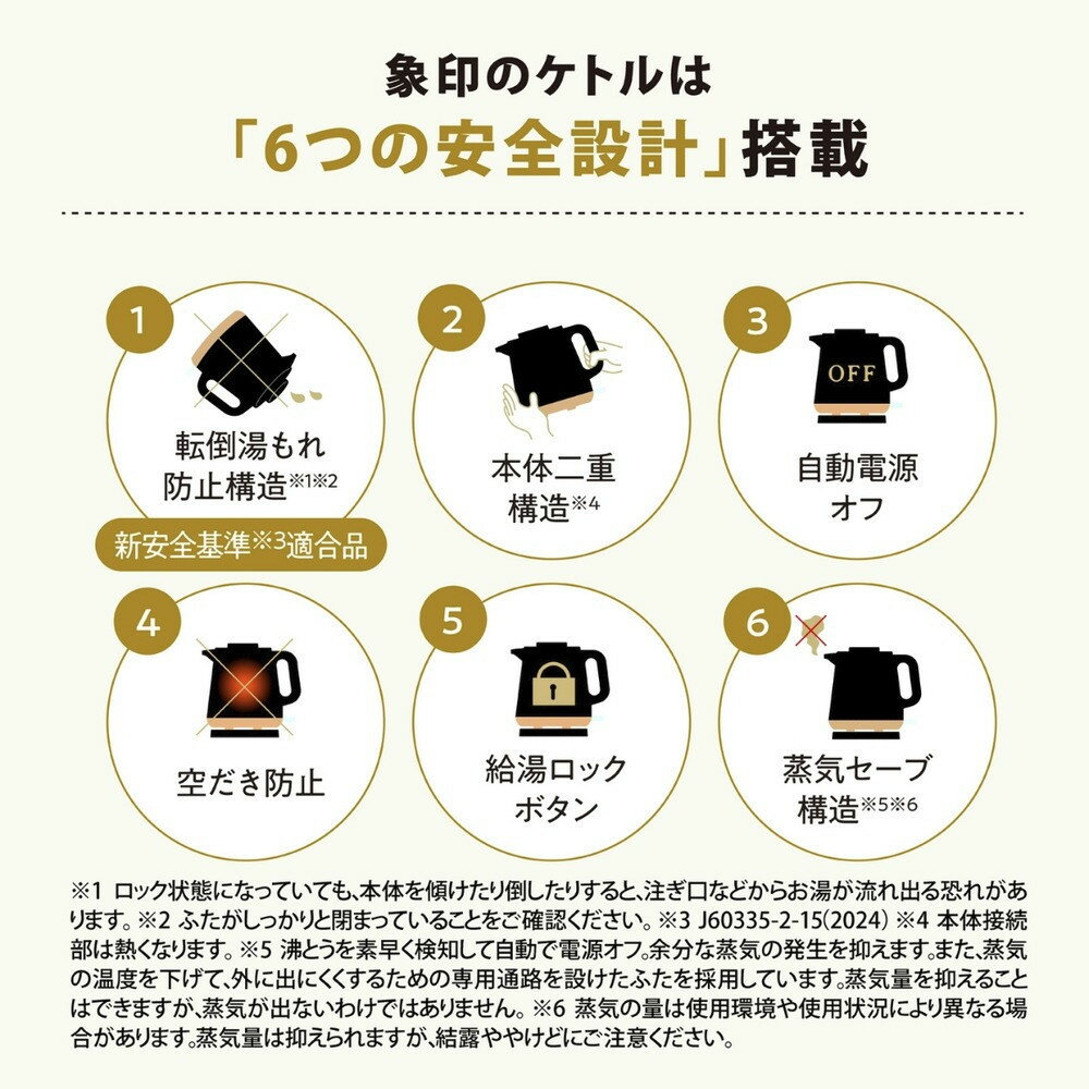 【ふるさと納税】象印 【 STAN. 】 電気ケトル CKPA08【カラー：選択可能】 - 画像3