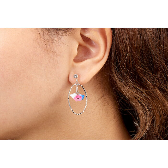 【ふるさと納税】揺れる モチーフ 「 ワンタッチイヤリンク゛ 3ペアセット 」 | イヤリング ピアス かわいい おしゃれ レディース サムネイル2