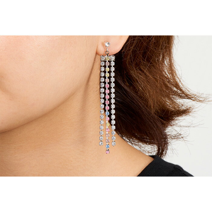 【ふるさと納税】揺れる モチーフ 「 ワンタッチイヤリンク゛ 3ペアセット 」 | イヤリング ピアス かわいい おしゃれ レディース サムネイル3