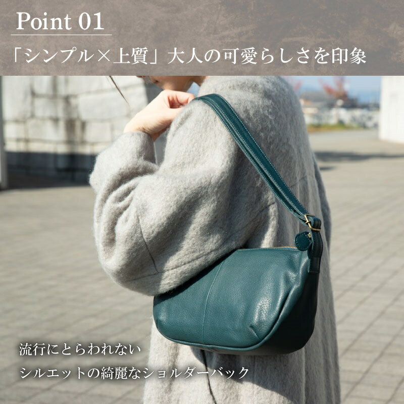 【ふるさと納税】【ショルダーバッグ】斜めがけ 牛革 本革 ソフトレザー サイドポケット【ak-45cs】（EE0550-SJ-V）【G1380521】 サムネイル3