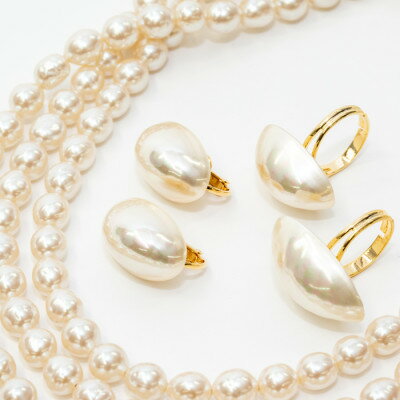 【ふるさと納税】《いずみパール》 マベパールセット (指輪2個付き)【AN127】【1499673】 サムネイル2