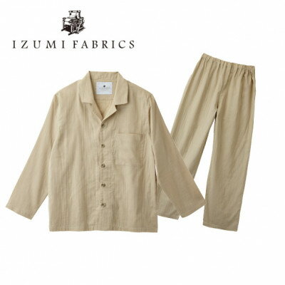 【ふるさと納税】【サイズXS(男女兼用)】プレミアムガーゼパジャマ(やわらか超長綿二重織ガーゼ)色シャンパンベージュ【1216222】 サムネイル2