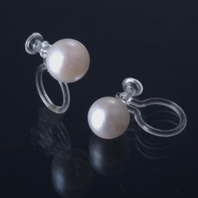 【ふるさと納税】あこや真珠のピアス風イヤリング(金属アレルギー対応)【配送不可地域：沖縄県】【1215047】 サムネイル3